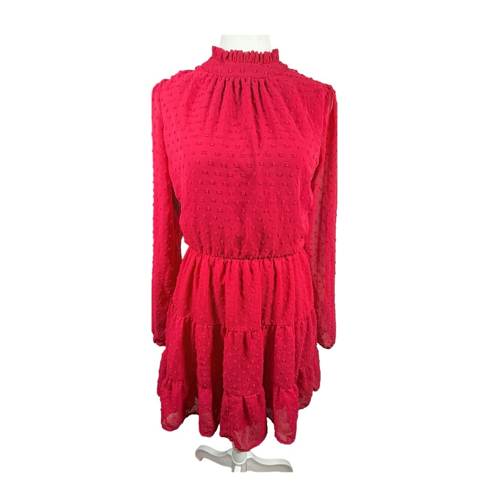 Allison & Kelly Vibrant Pink Ruffled Top